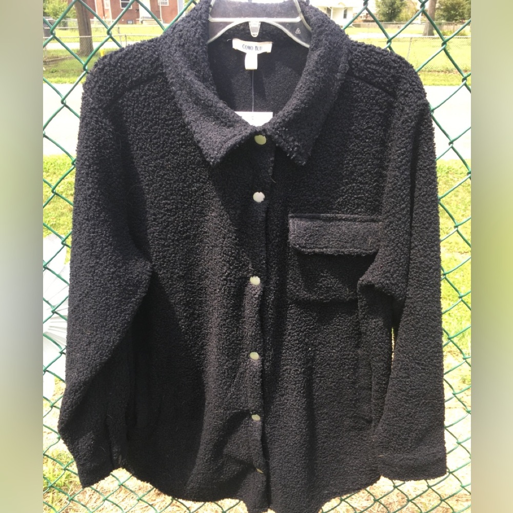 Black Teddy Shacket